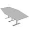 Skutchi Designs 45 in W, 96 in L, 29 in H, Engineered Wood Top, Grey HAR-HEX.IR-46x93-T-XD01 - alternate 1